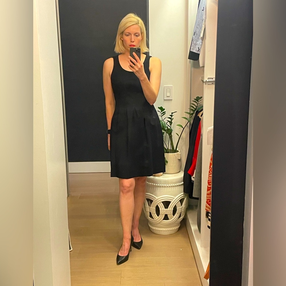 Black JCrew Ponte Dress